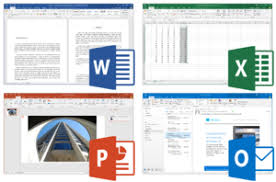 Microsoft Outlook Microsoft Word Microsoft Excel Microsoft Powerpoint